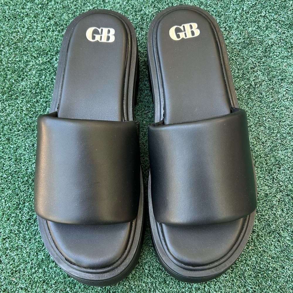 NWT Gianni Bini GB Kickback Platform Slide Sandal Black 9.5 - Picture 10 of 13